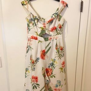 New Look white and floral jumpsuit